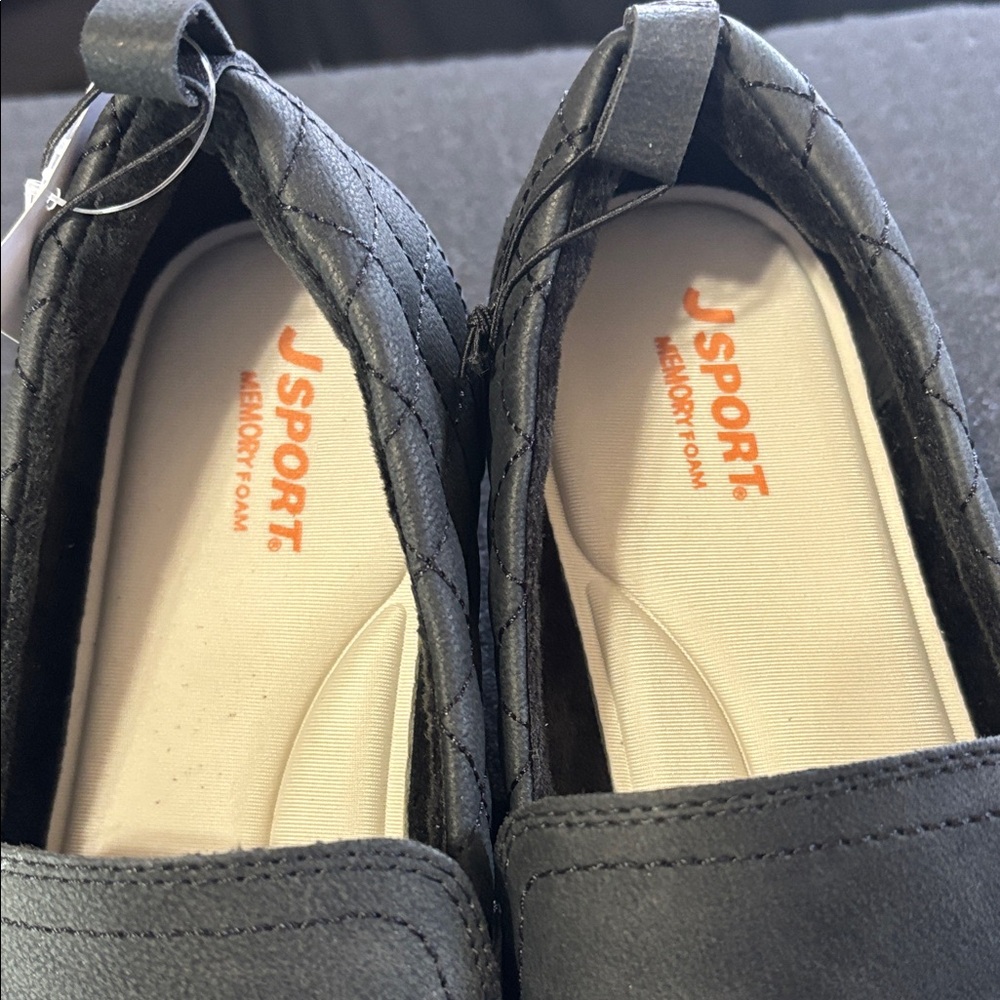 Women’s Black Slip-On Shoes - Picture 3 of 4